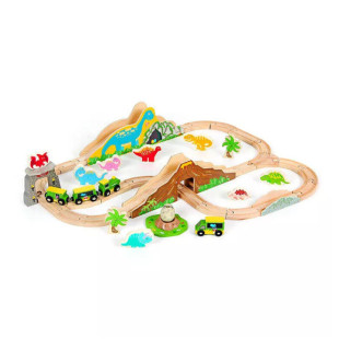 Fa vonatkészlet - dínók