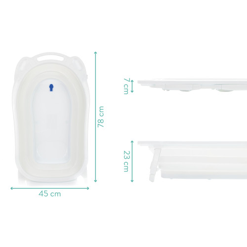 Fillikid összecsukható kád - Fehér