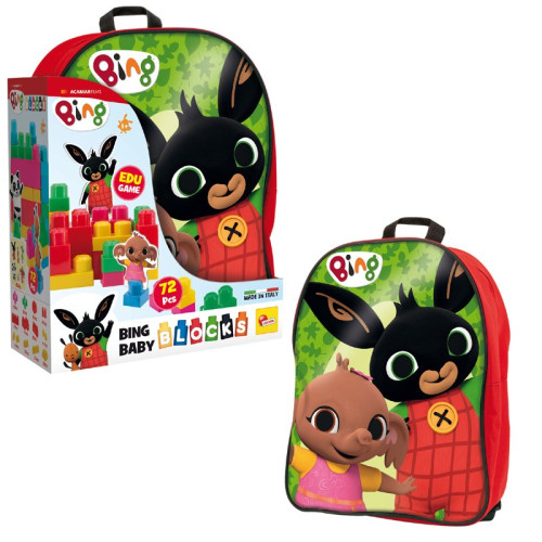 Bing nyuszi építőkocka hátizsákban