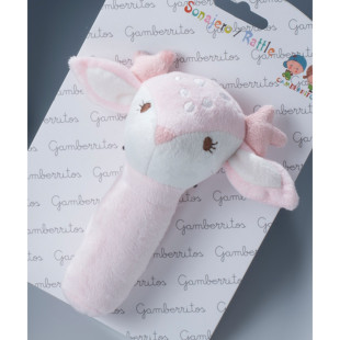 Gamberritos plüss sípoló őzike - Rózsaszín