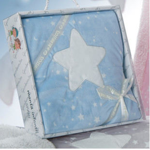 Gamberritos plüss takaró - Kék csillag 80x110