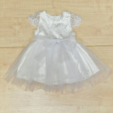 Kids Klub bébi keresztelőruha boleróval - Fehér