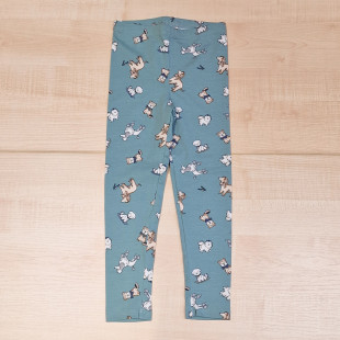 Cicanadrág - zöld kutyusok 104-110