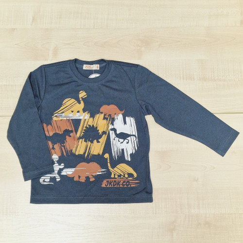 Fiú póló - Szürke dínók