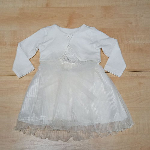 Kids Klub bébi keresztelőruha boleróval - Nyers