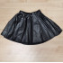 Kids klub fekete szoknya műbőr