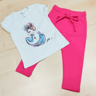 Lányka együttes - Fehér-pink sellő