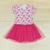 Lányka ruha - Pink-fehér