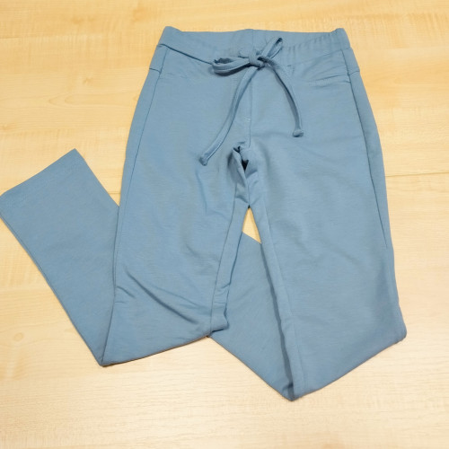 Megkötős lányka nadrág - farmerkék