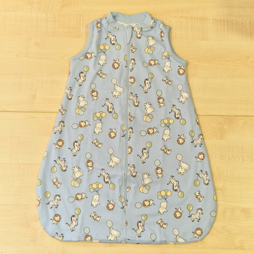 Pamut bébi hálózsák - Kék szafari