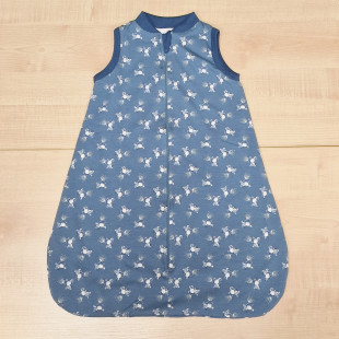 Pamut bébi hálózsák - Kék egérke