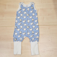 Tipegő hálózsák - Pamut kék cicák