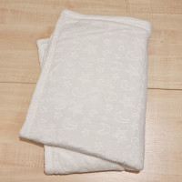 Vastag takaró - fehér magában mintás