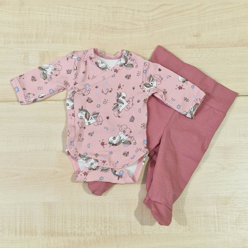 Bébi body nadrággal - Unikornis