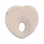 Kikkaboo memóriahabos baba fejpárna - bézs szív