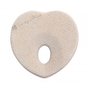 Kikkaboo memóriahabos baba fejpárna - bézs szív