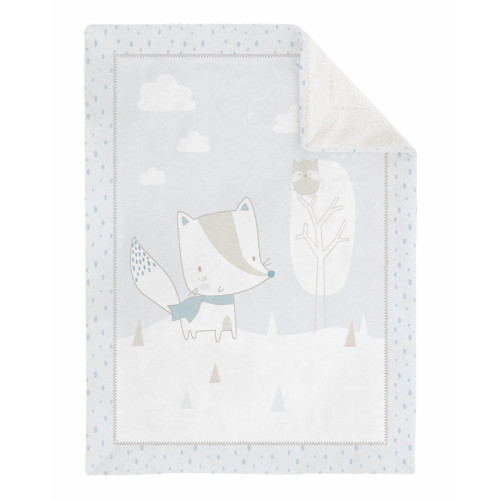 Kikkaboo polár/sherpa takaró 110 x140 - kisróka