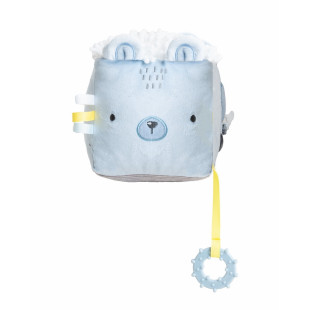 Kikkaboo plüss kocka - Bear with me kék