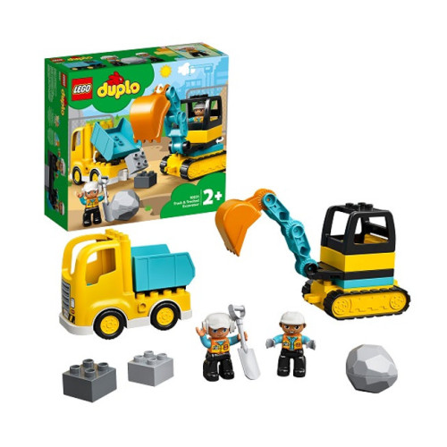 Duplo 10931 - Teherautó és lánctalpas kotrógép