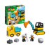 Duplo 10931 - Teherautó és lánctalpas kotrógép