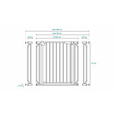Lionelo ajtórács - Szürke