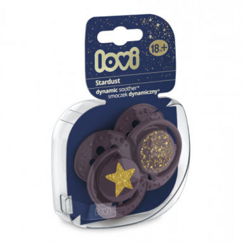 Lovi nyugtató cumi - Stardust lila 18+