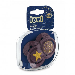 Lovi nyugtató cumi - Stardust lila 6-18