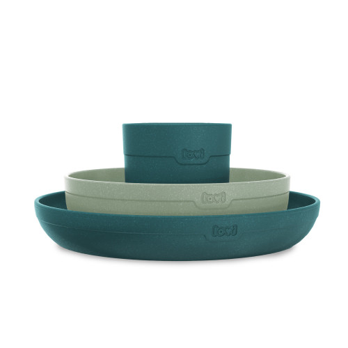 Lovi étkészlet - zöld