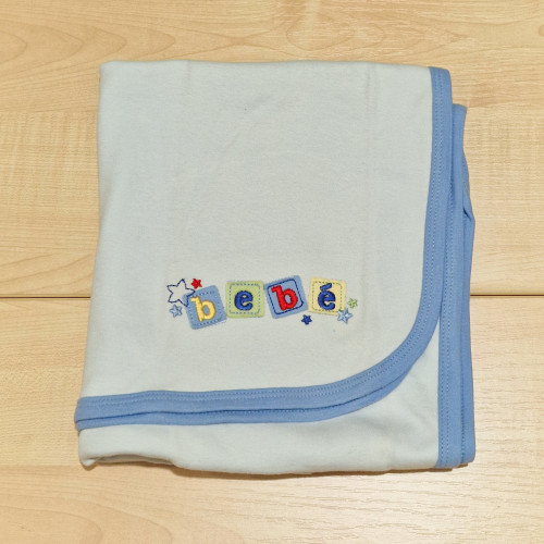Pamut takaró - kék bebé