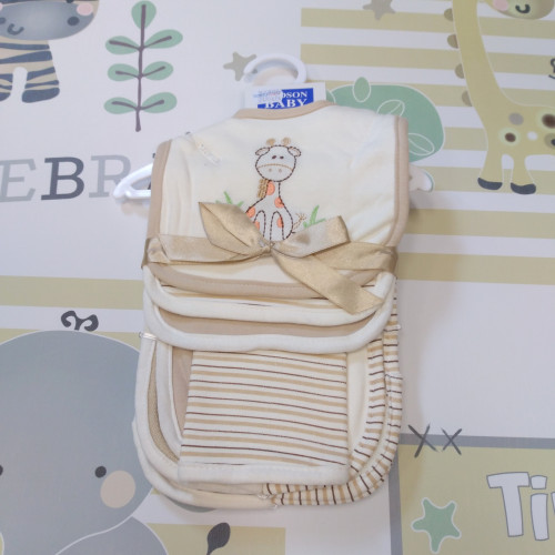 Előke és nyálkendő szettben - bézs