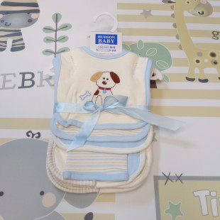 Előke és nyálkendő szettben - kék