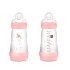Mam Anti-Colic cumisüveg 2 hó+ Rózsaszín