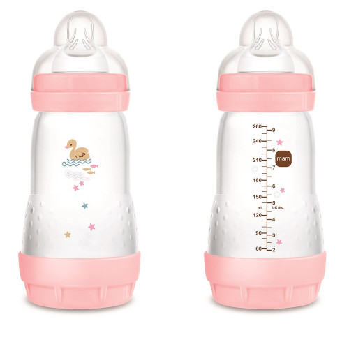 Mam Anti-Colic cumisüveg 4+ Babarózsaszín