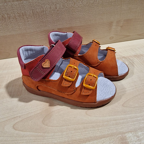 Maus szandál K4 - narancs-piros 25