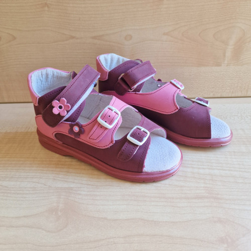 Maus szandál SZ4 - Bordó-rózsaszín 28