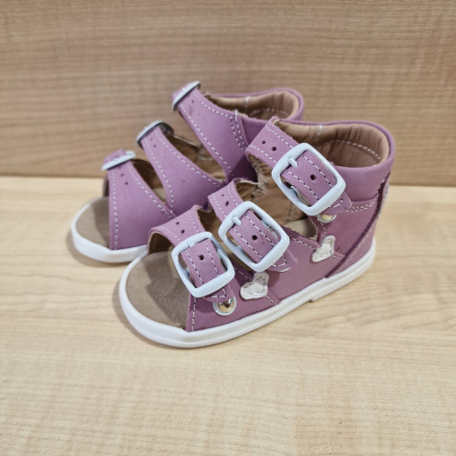 Maus szandál K11 lila szívecskés 18