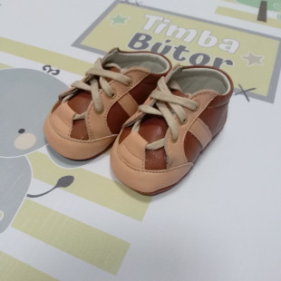 Maus kocsicipő barna-lazac 17