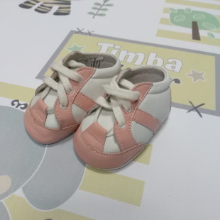 Maus kocsicipő fehér-lazac 17