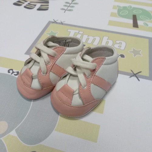 Maus kocsicipő fehér-lazac 17