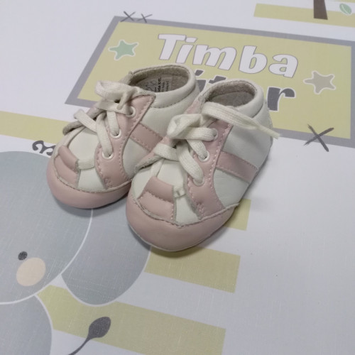 Maus kocsicipő fehér-rózsaszín