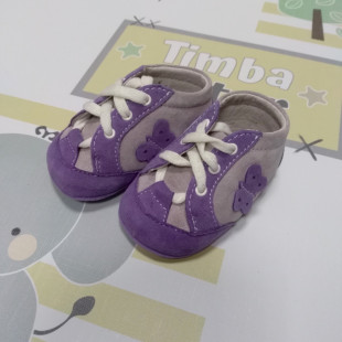 Maus kocsicipő lila velúr pillangó 17