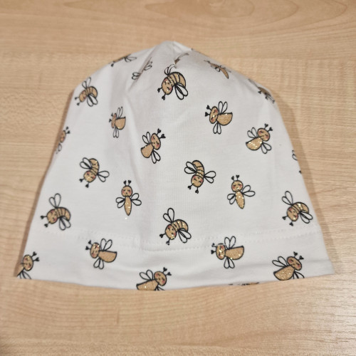 Pamut sapka - Fehér zümik