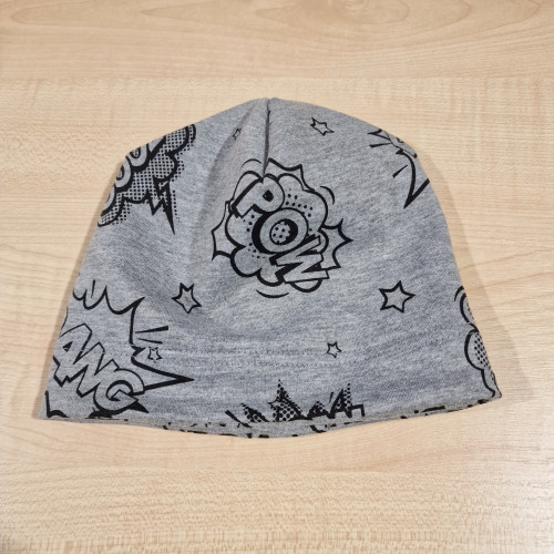 Pamut sapka - Szürke feliratok