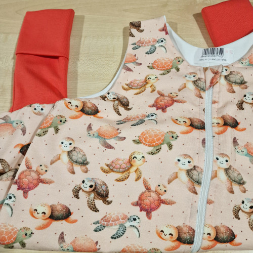 Tipegő hálózsák duplafalú - Rózsa teknős