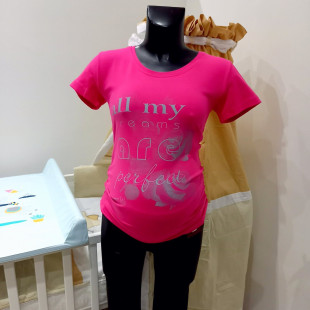 Kismama póló all my... pink rövid ujjú