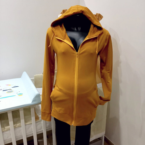 Kismama és hordozós felső - mustár