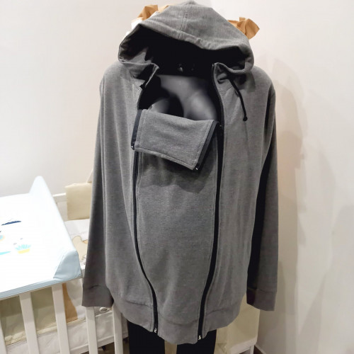 Kismama és hordozós felső - szürke