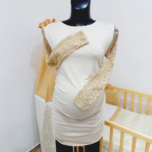 Kismama felső csipke ujjú