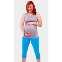 Kismama leggings háromnegyedes kék