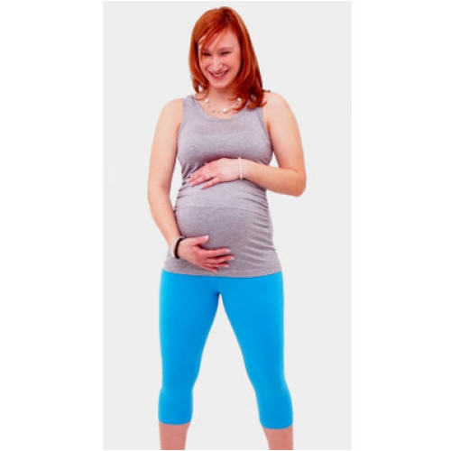 Kismama leggings háromnegyedes kék